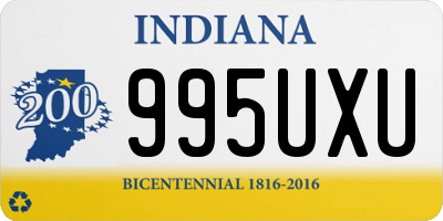 IN license plate 995UXU