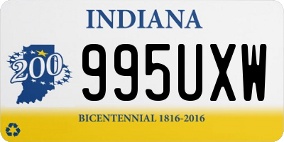 IN license plate 995UXW