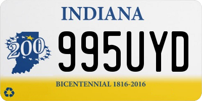 IN license plate 995UYD