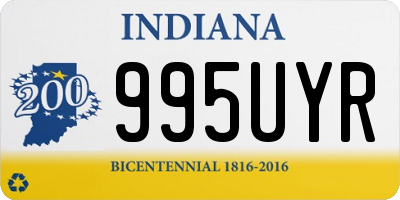 IN license plate 995UYR