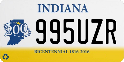 IN license plate 995UZR