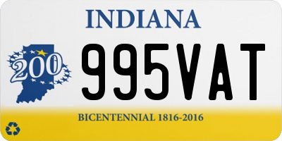 IN license plate 995VAT