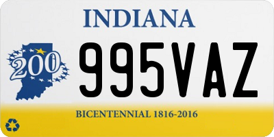 IN license plate 995VAZ