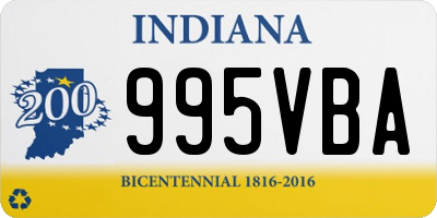 IN license plate 995VBA