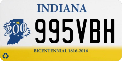 IN license plate 995VBH