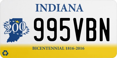 IN license plate 995VBN