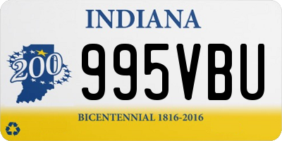 IN license plate 995VBU