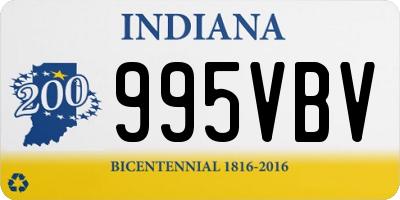 IN license plate 995VBV