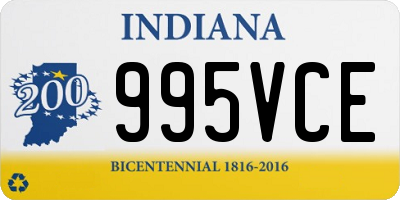 IN license plate 995VCE