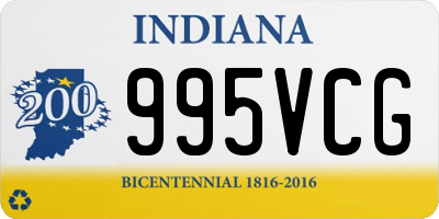 IN license plate 995VCG