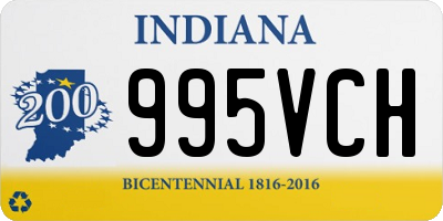 IN license plate 995VCH