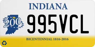 IN license plate 995VCL