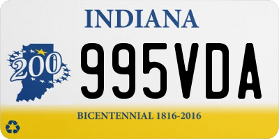 IN license plate 995VDA