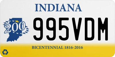 IN license plate 995VDM