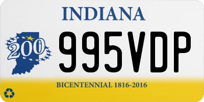 IN license plate 995VDP