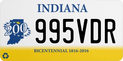 IN license plate 995VDR