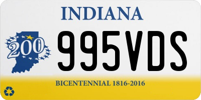 IN license plate 995VDS