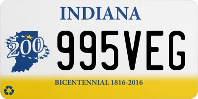 IN license plate 995VEG