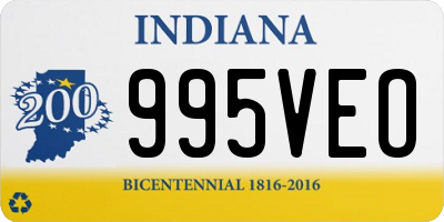 IN license plate 995VEO