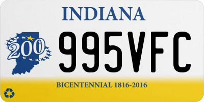 IN license plate 995VFC