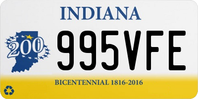 IN license plate 995VFE