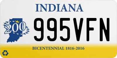 IN license plate 995VFN