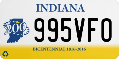 IN license plate 995VFO