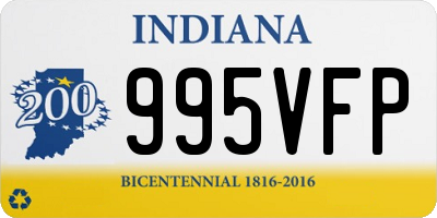 IN license plate 995VFP