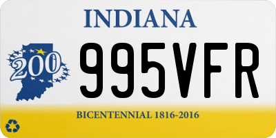 IN license plate 995VFR