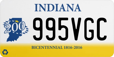 IN license plate 995VGC