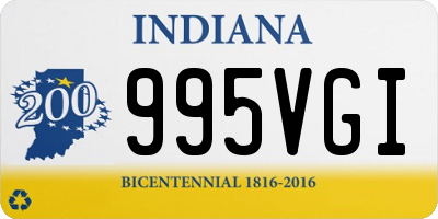 IN license plate 995VGI