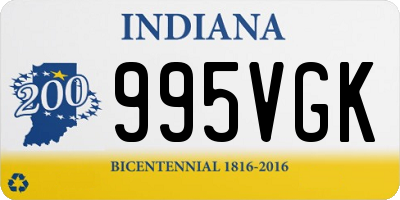IN license plate 995VGK