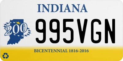 IN license plate 995VGN