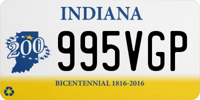 IN license plate 995VGP