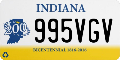 IN license plate 995VGV