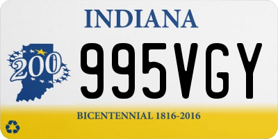 IN license plate 995VGY