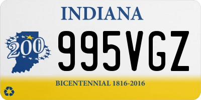 IN license plate 995VGZ