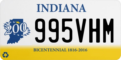 IN license plate 995VHM