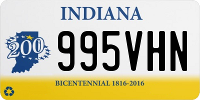 IN license plate 995VHN