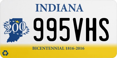 IN license plate 995VHS