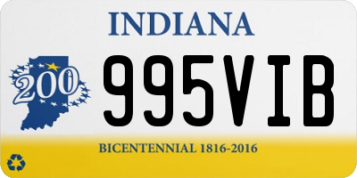 IN license plate 995VIB