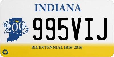 IN license plate 995VIJ