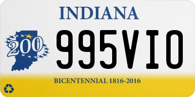 IN license plate 995VIO