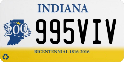 IN license plate 995VIV