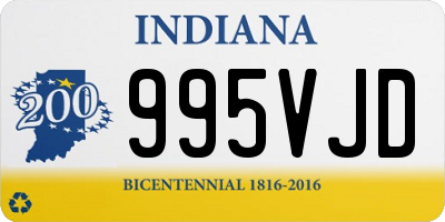 IN license plate 995VJD