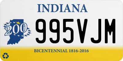 IN license plate 995VJM
