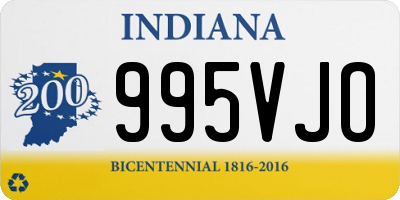 IN license plate 995VJO