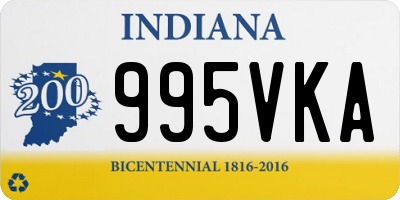 IN license plate 995VKA