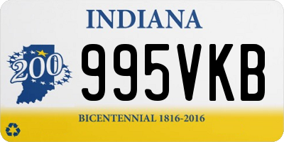 IN license plate 995VKB