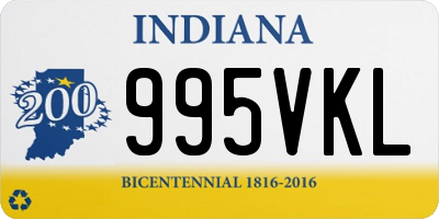 IN license plate 995VKL